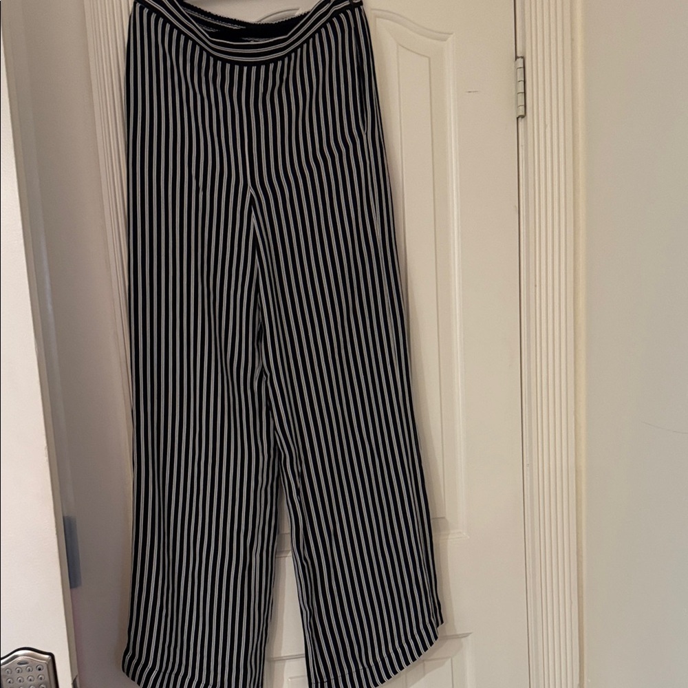 Michael Kors Striped Wide Leg Trousers